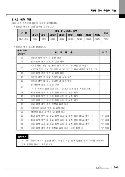 XBC 고급형, XBM 표준형 (XBM-DR16S외 10종) 사용설명서 (국문)