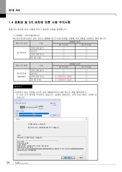 XEC 고급형 기본유닛(XEC-DN32H외 7종) 사용설명서 (국문)