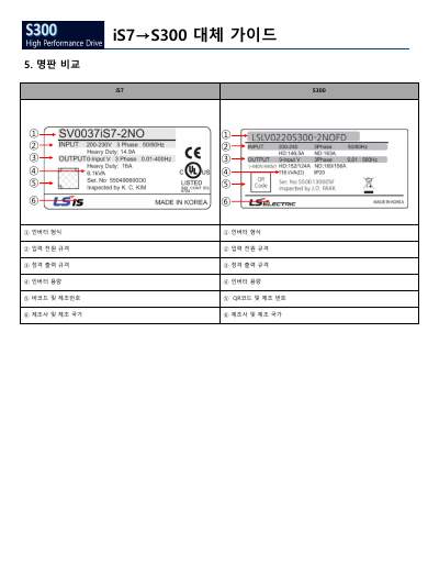iS7 to S300 대체 가이드 (국문)
