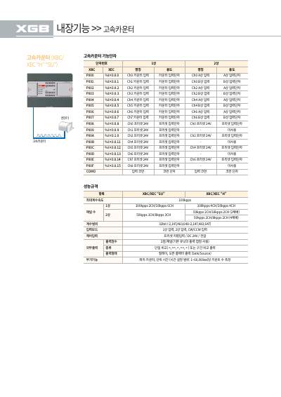 XGB 시리즈 카탈로그 (국문)