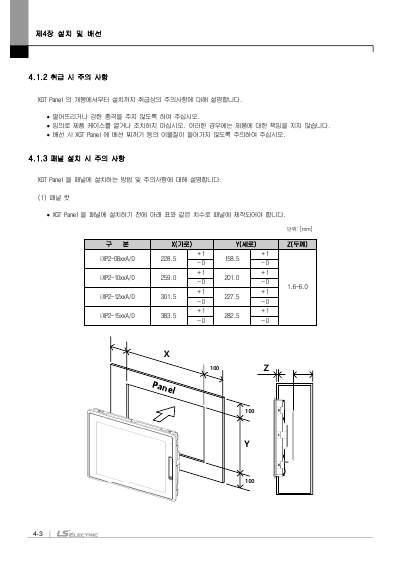 iXP2 XGT Panel HW Manual V1.5 (국문)