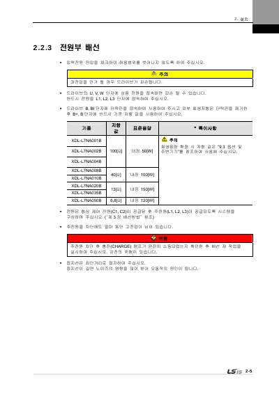 XDL-L7N 200V V1.8 사용설명서 (국문)