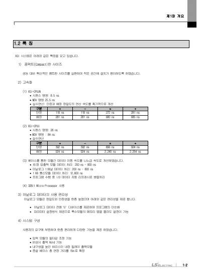 XGI CPU 사용설명서 (국문)