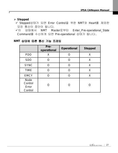 iP5A CANopen 옵션 사용설명서 V1.1 (국/영)
