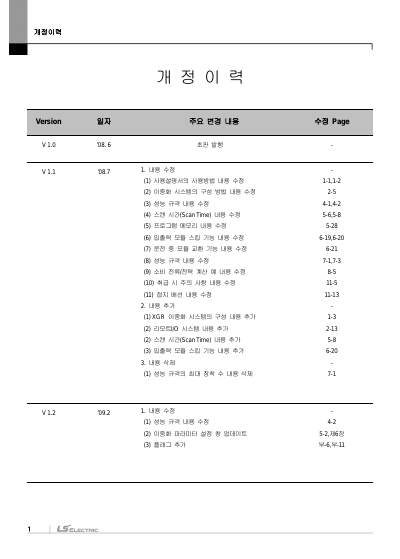 XGR CPU 사용설명서 (국문)
