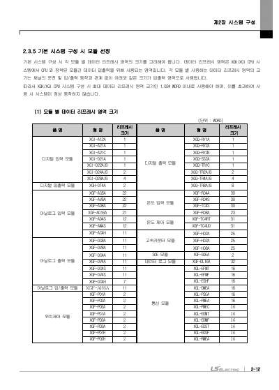 XGK CPU 사용설명서 (국문)