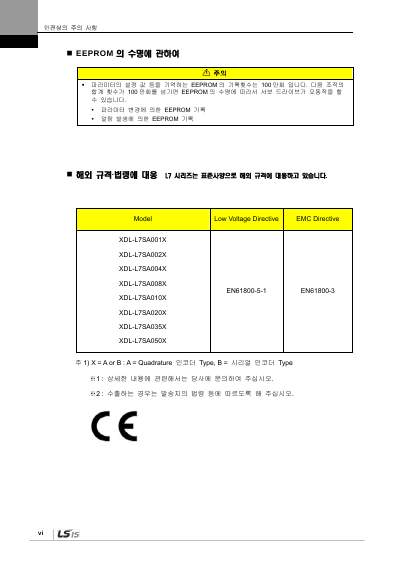 XDL-L7S 200V V2.5 사용설명서 (국문)